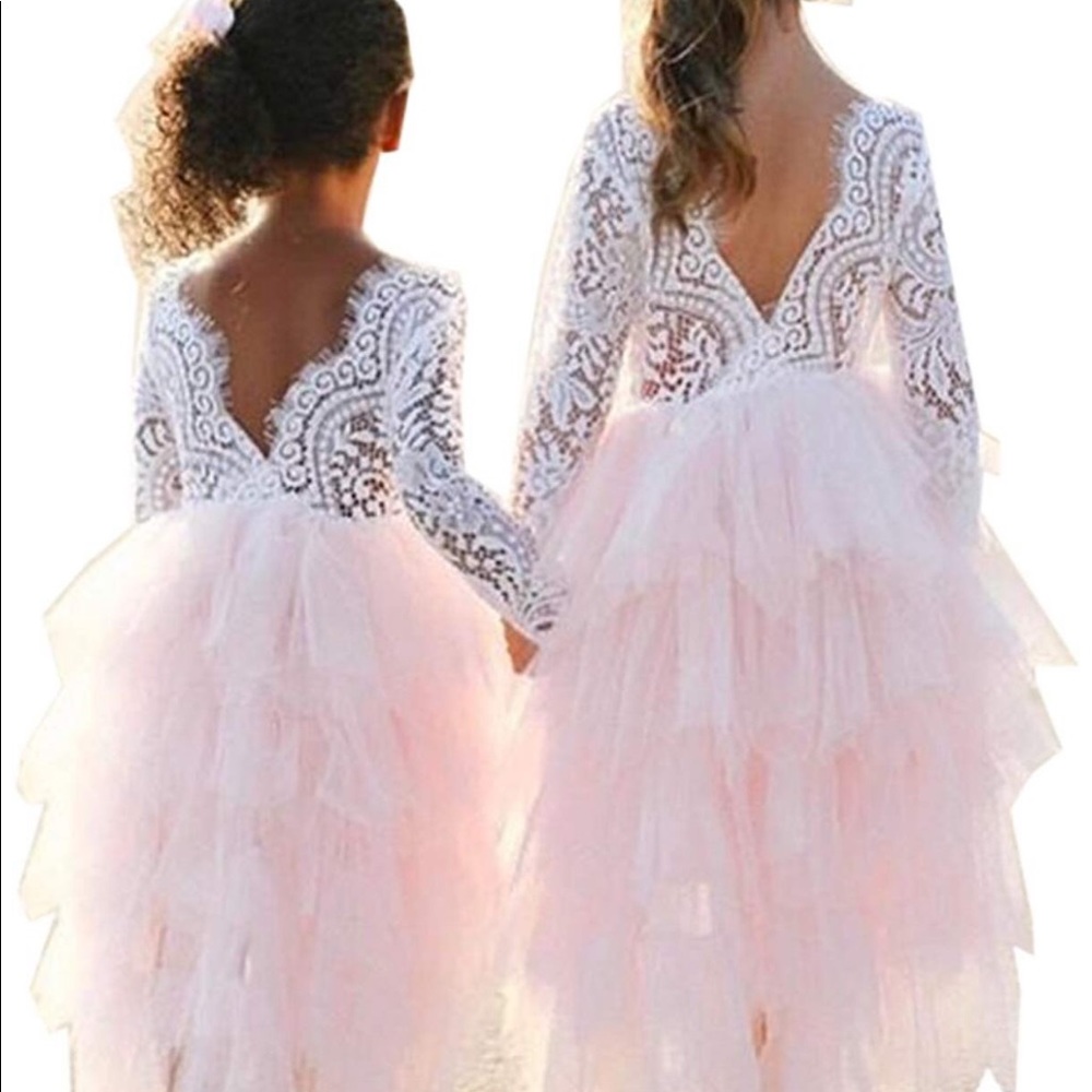 Lace and tulle flower girl, dress up dress 3-5T